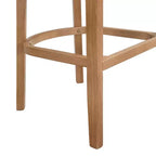 Christopher Knight Home Marie Tabourets de bar contemporains en bois d'hévéa rembourrés avec dossier incurvé en rotin (Lot de 2)