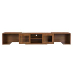 Meuble TV pour chat Meuble TV extensible Meuble TV cache litière, Meuble respectueux des chats, Moderne du milieu du siècle, Noyer-ModernLuxe