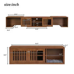Meuble TV pour chat Meuble TV extensible Meuble TV cache litière, Meuble respectueux des chats, Moderne du milieu du siècle, Noyer-ModernLuxe