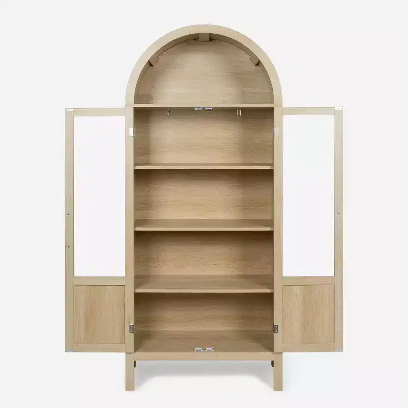 Vitrine en bois avec arches Vatros