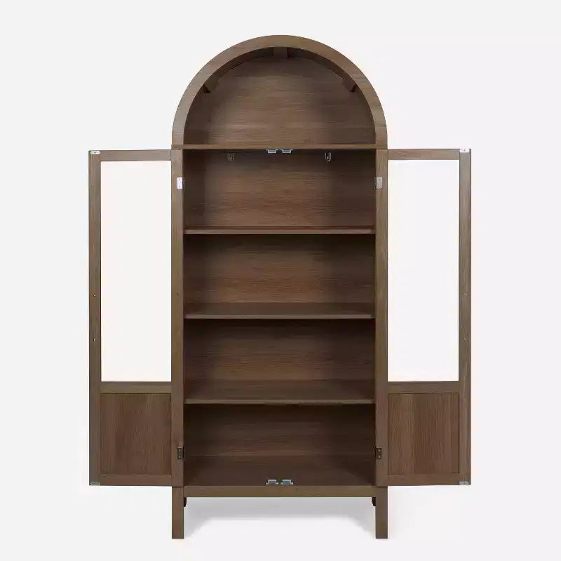Vitrine en bois avec arches Vatros