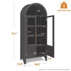 Vitrine en bois avec arches Vatros