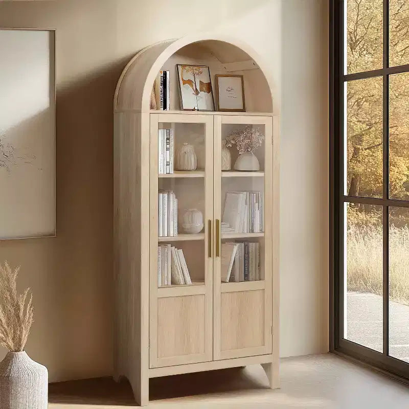 Vitrine en bois avec arches Vatros