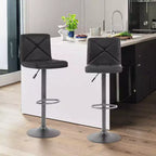 BestMassage Tabouret de bar moderne Pivotant Lot de 2 Tabourets de comptoir réglables en hauteur