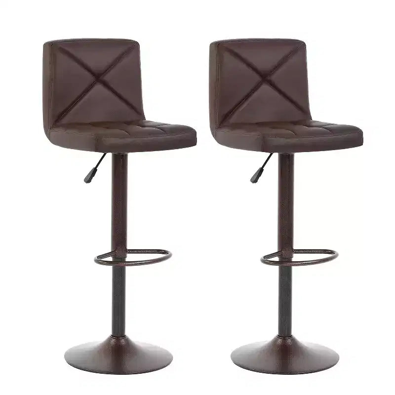 BestMassage Tabouret de bar moderne Pivotant Lot de 2 Tabourets de comptoir réglables en hauteur