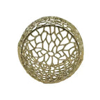 Christopher Knight Home Theresa Table d'appoint en aluminium en forme de tambour, style moderne