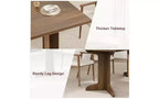 71 Grande table à manger pour 6 à 8 personnes, table de salle à manger moderne avec pieds en bois uniques, table à manger rectangulaire pour cuisine, salle à manger et salon