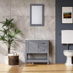 Meuble-lavabo de 30 po gris / Miroir et dessus seulement