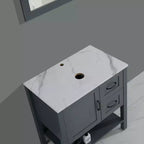 Meuble-lavabo de 30 po gris / Miroir et dessus seulement