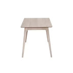 Nouvelle collection Classique, Oscar, ensemble de salle à manger 7 pièces en bois de frêne blanc
