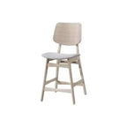 Nouvelle collection Classique, Oscar, ensemble de salle à manger 7 pièces en bois de frêne blanc