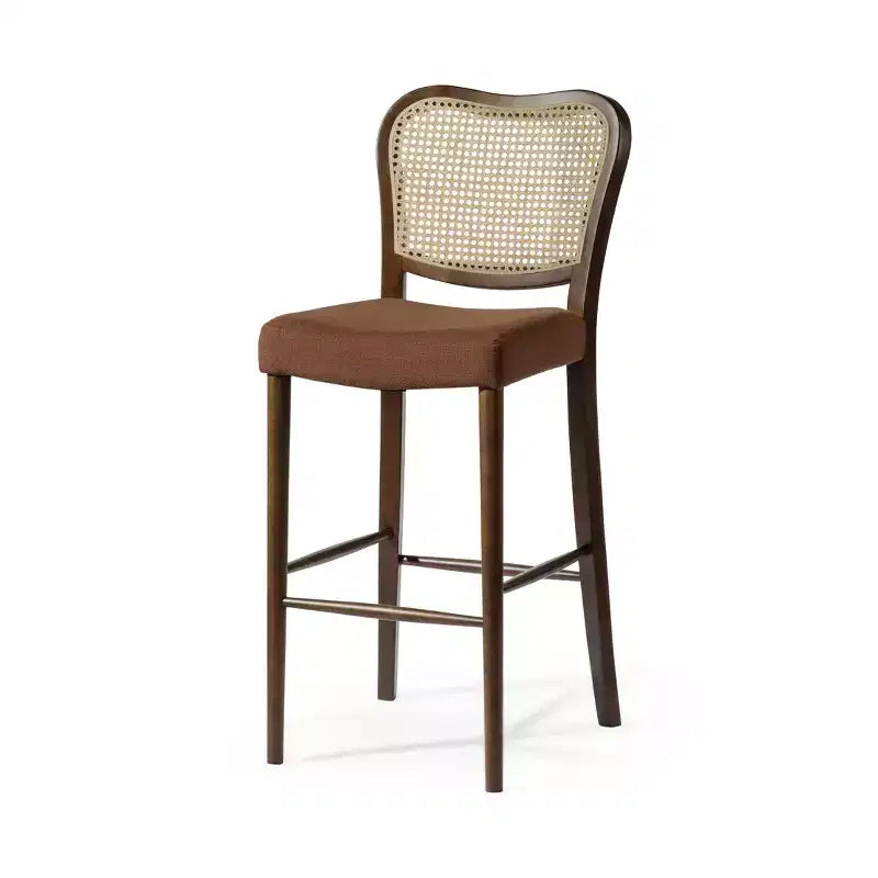 Tabouret de bar Maven Lane Vera avec revêtement en tissu, hauteur d'assise de 79 cm