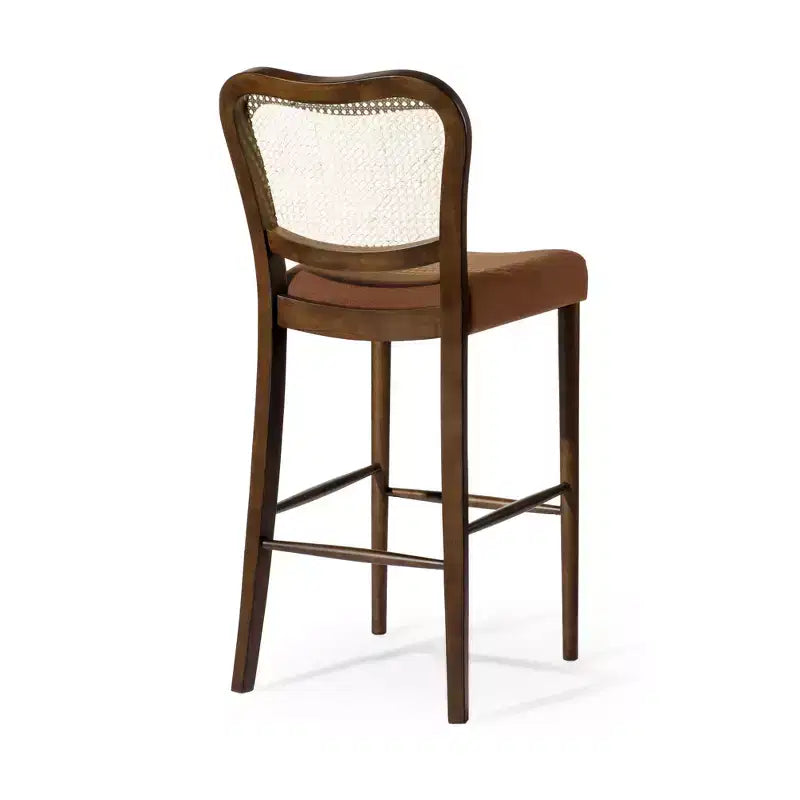 Tabouret de bar Maven Lane Vera avec revêtement en tissu, hauteur d'assise de 79 cm