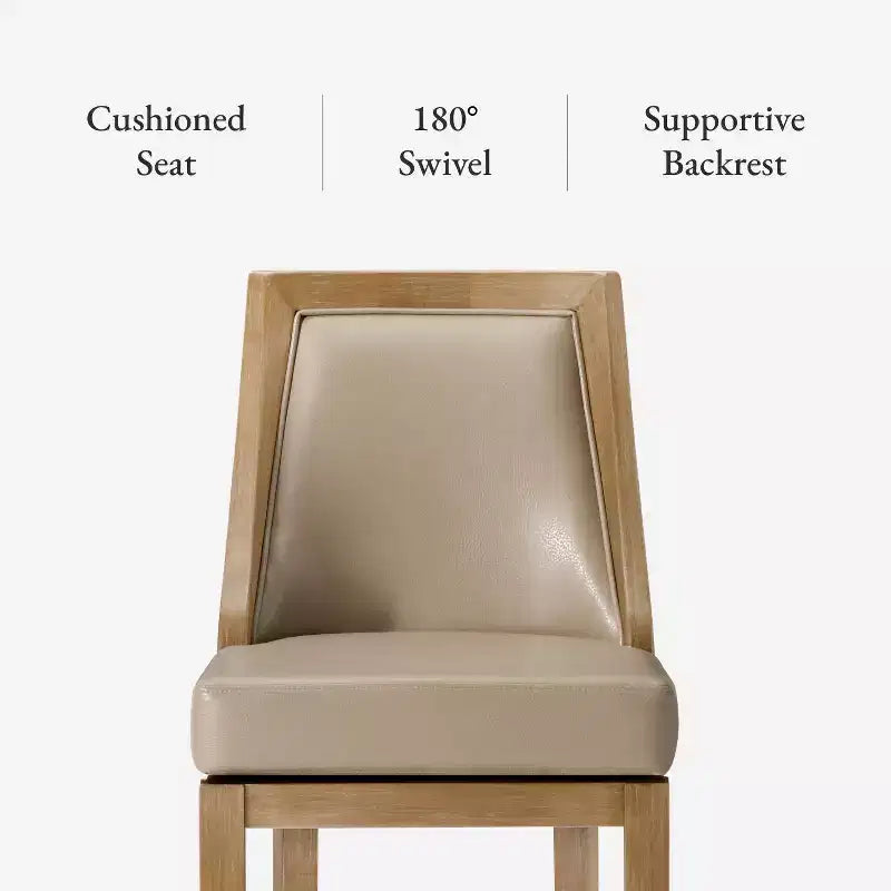 Tabouret de comptoir Maven Lane Vienna avec similicuir 26 po