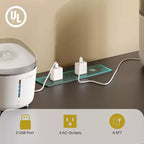 Bestier – Meuble Cache-Litière pour Chat avec Station de Recharge, Tapis de Litière et Toilettes pour Chat