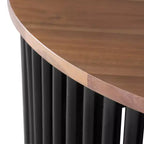 Table basse Christopher Knight Home Zanvia 30 en bois d'acacia rond avec base à lattes