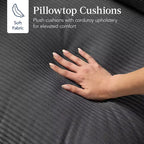 Canapé modulable 82 po à plateau-coussin avec ottoman et rangement de Best Choice Products