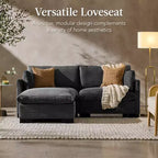 Canapé modulable 82 po à plateau-coussin avec ottoman et rangement de Best Choice Products