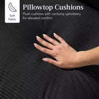 Canapé modulable 82 po à plateau-coussin avec ottoman et rangement de Best Choice Products