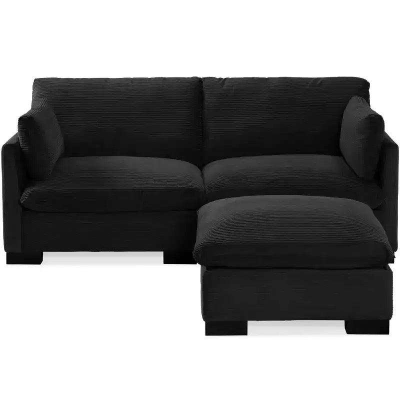 Canapé modulable 82 po à plateau-coussin avec ottoman et rangement de Best Choice Products