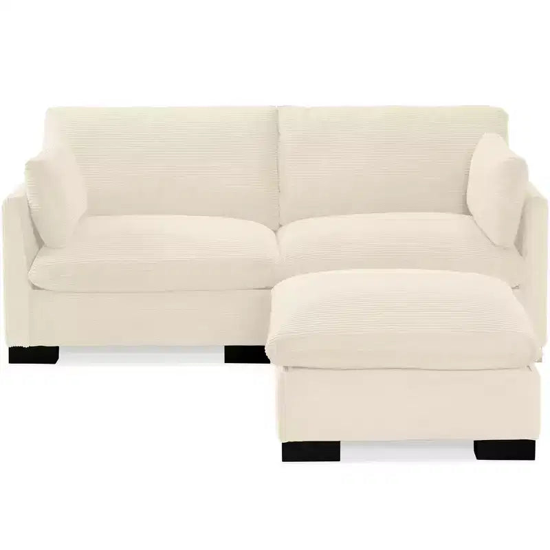 Canapé modulable 82 po à plateau-coussin avec ottoman et rangement de Best Choice Products