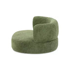 Jennifer Taylor Home Shep 36 - Canapé-lit incurvé pour chien, taille moyenne, Teddy en molleton vert mousse