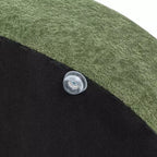Jennifer Taylor Home Shep 36 - Canapé-lit incurvé pour chien, taille moyenne, Teddy en molleton vert mousse