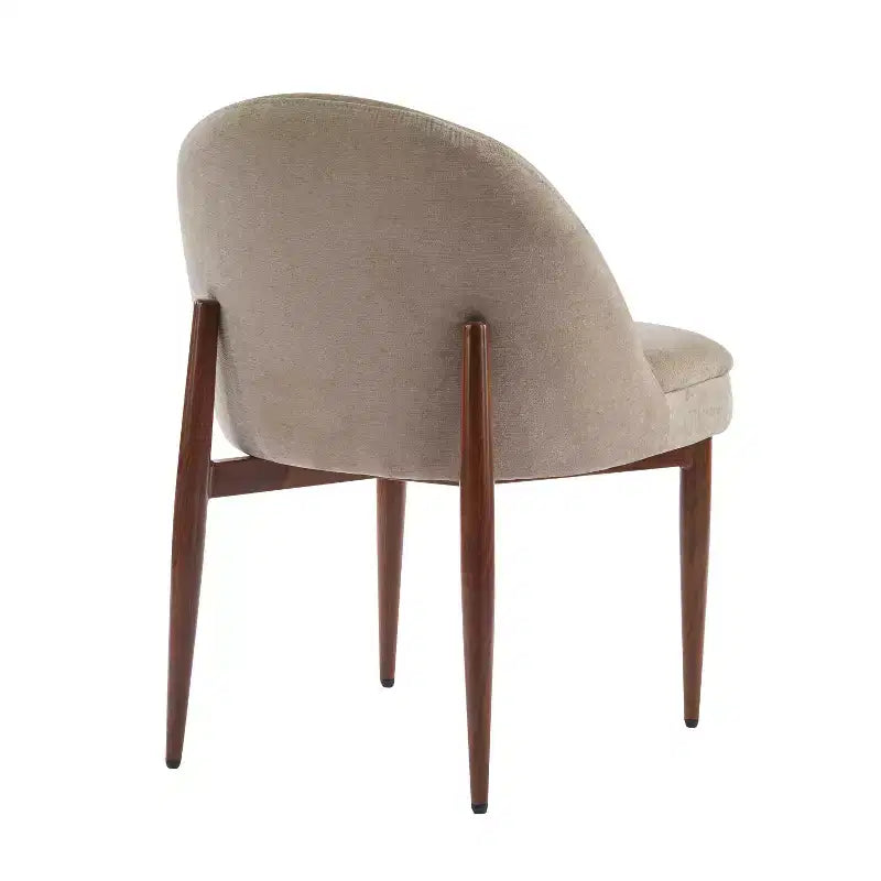 Chaises de salle à manger en fer et chenille moderne Carew Christopher Knight Home (Lot de 2)