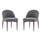 Chaises de salle à manger en fer et chenille moderne Carew Christopher Knight Home (Lot de 2)