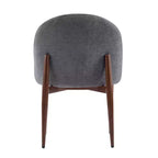 Chaises de salle à manger en fer et chenille moderne Carew Christopher Knight Home (Lot de 2)