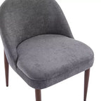 Chaises de salle à manger en fer et chenille moderne Carew Christopher Knight Home (Lot de 2)