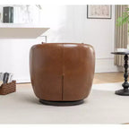 Fauteuil de club pivotant moderne en similicuir Orenza de Roundhill Furniture
