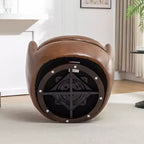 Fauteuil de club pivotant moderne en similicuir Orenza de Roundhill Furniture