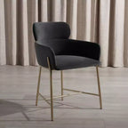 Chaise de salle à manger en velours Charlize - SFV4757 - Safavieh Couture