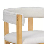 Tabouret de comptoir Christopher Knight Home Callista en bois d'hévéa rembourré avec dossier ouvert (lot de 2)