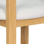 Tabouret de comptoir Christopher Knight Home Callista en bois d'hévéa rembourré avec dossier ouvert (lot de 2)