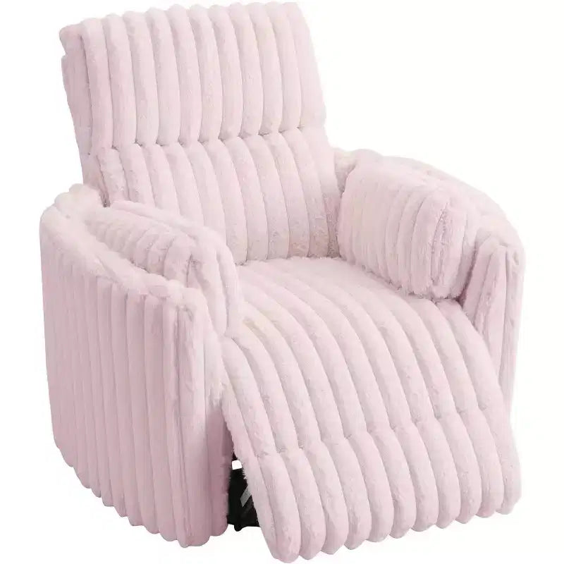 Fauteuil inclinable électrique de crèche AMERLIFE, planeur à bascule pivotant électrique avec USB et Type-C, fauteuil avec 2 oreillers, canapé inclinable pour la maison