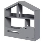 Étagère à Livres Whizmax à 2 Niveaux pour Enfants - Organisateur de Rangement de Jouets en Bois avec Lumière à Détecteur de Mouvement, Porte-Livres pour Chambre, Salle de Classe et Salle de Jeux