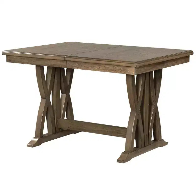Ensemble de salle à manger 7 pièces Whisen avec chaises rembourrées et plateau à rallonge de 30,5 cm