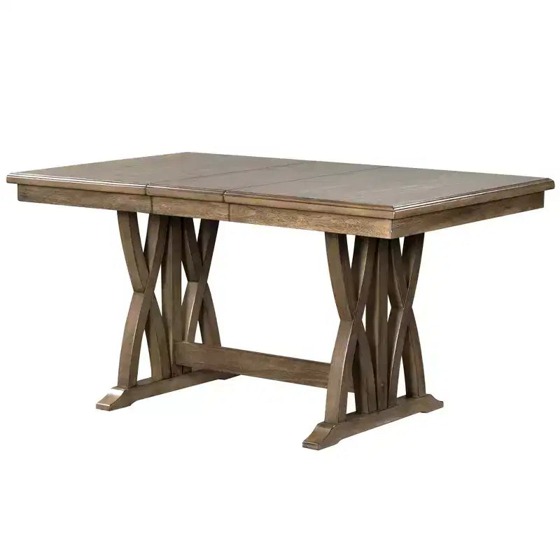 Ensemble de salle à manger 7 pièces Whisen avec chaises rembourrées et plateau à rallonge de 30,5 cm