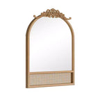 Miroir rectangulaire psyché encadré en métal noir 69x30