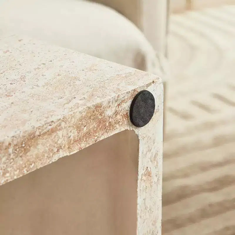 Table basse ronde LeisureMod Maya – Table d'appoint d'intérieur et d'extérieur pour salon, patio, balcon ou jardin, design décoratif moderne
