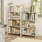 Table d'appoint en C MAYEERTY, table d'appoint en bois avec cadre métallique coulissant pour chambre à coucher ou salon