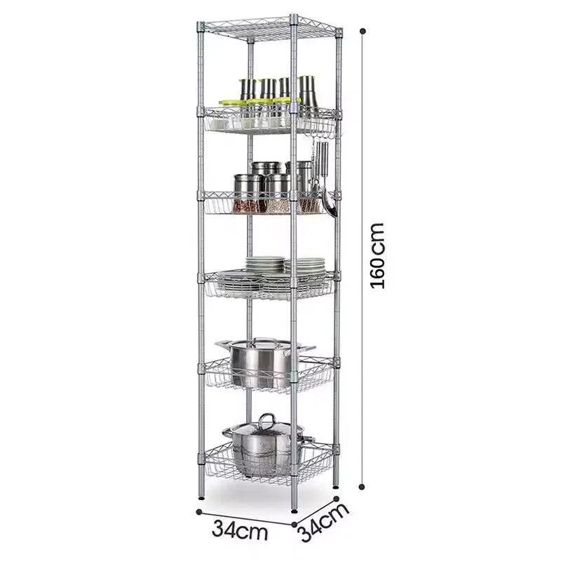 Étagère métallique Karl Home de 34 cm (13,39 po) de large