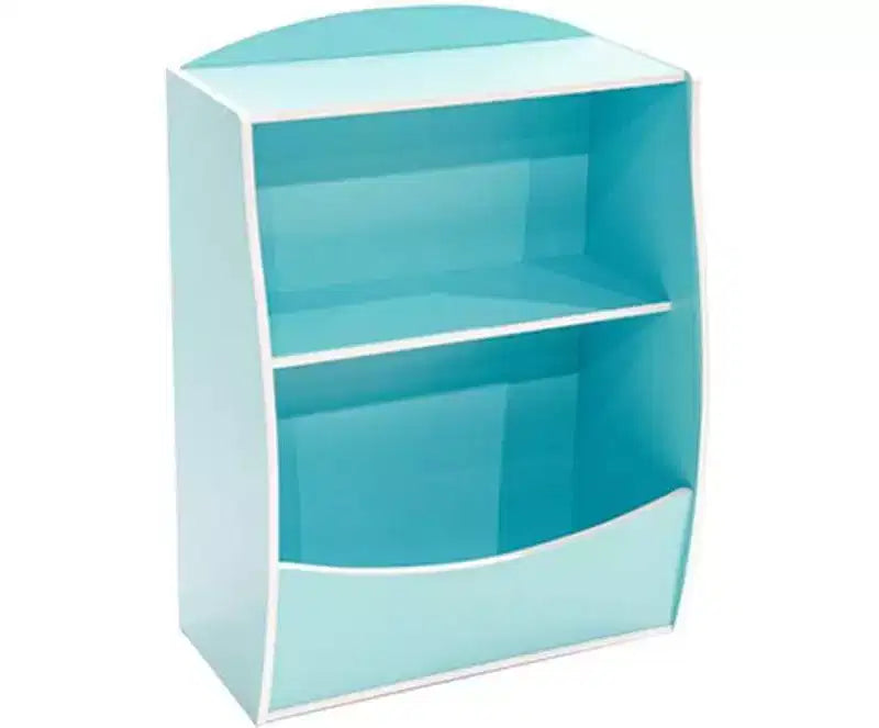 Étagère à livres et à jouets pour enfants Garvee, étagère de rangement en bois à 2 niveaux avec dispositif anti-basculement, bibliothèque à hauteur parfaite