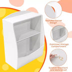 Étagère à livres et à jouets pour enfants Garvee, étagère de rangement en bois à 2 niveaux avec dispositif anti-basculement, bibliothèque à hauteur parfaite