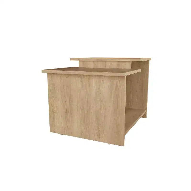 Table basse rectangulaire moderne Okak 16.6 H avec étagère inférieure ouverte pour rangement de bureau à domicile pour salon/bureau, gain de place