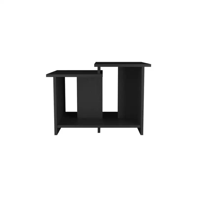 Table basse rectangulaire moderne Okak 16.6 H avec étagère inférieure ouverte pour rangement de bureau à domicile pour salon/bureau, gain de place