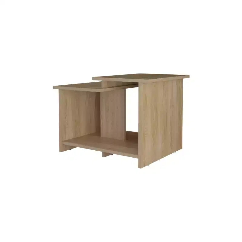 Table basse rectangulaire moderne Okak 16.6 H avec étagère inférieure ouverte pour rangement de bureau à domicile pour salon/bureau, gain de place