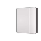 Armoire à pharmacie Keonjinn en métal encadrée rectangulaire, encastrée/en surface, avec miroir